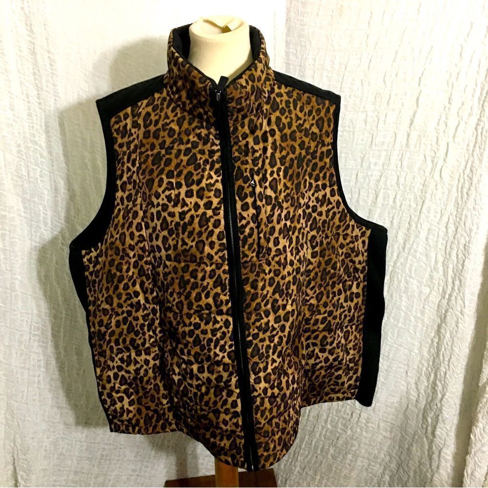 Ralph Lauren Animal Print Vest Size 2X